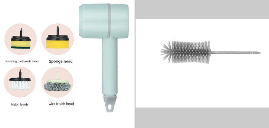 DecoRight Electric Cleaning Brush | Rechargeable Kitchen & Bathroom Power Scrubber