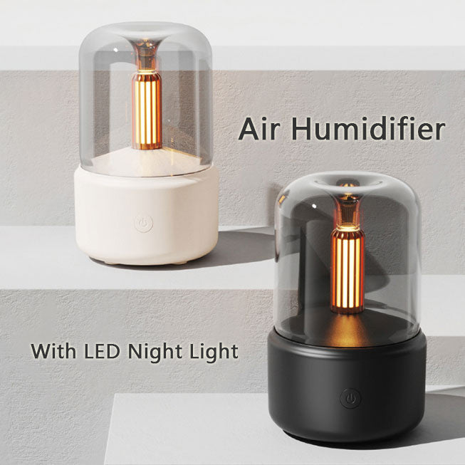 Candlelight Aroma Diffuser USB Portable Humidifier with LED Night Light | DecoRight