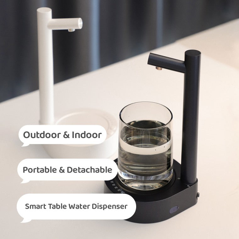 DecoRight Electric Water Bottle Dispenser | Rechargeable Gallon Desk Pump