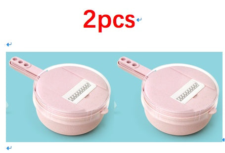 DecoRight 8-in-1 Mandoline Slicer | Vegetable Cutter with Strainer & Grater