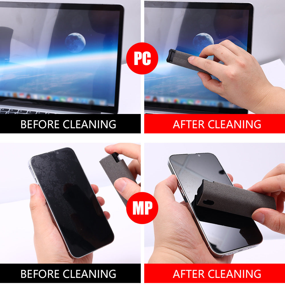 DecoRight Portable Screen Cleaner Set | Phone & Laptop Cleaning Kit with Spray & Wipe