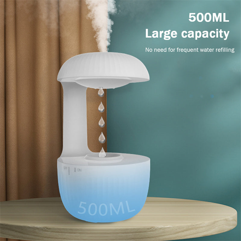 DecoRight Anti-Gravity Air Humidifier | Silent Cool Mist Maker & Stress Relief Aroma Diffuser