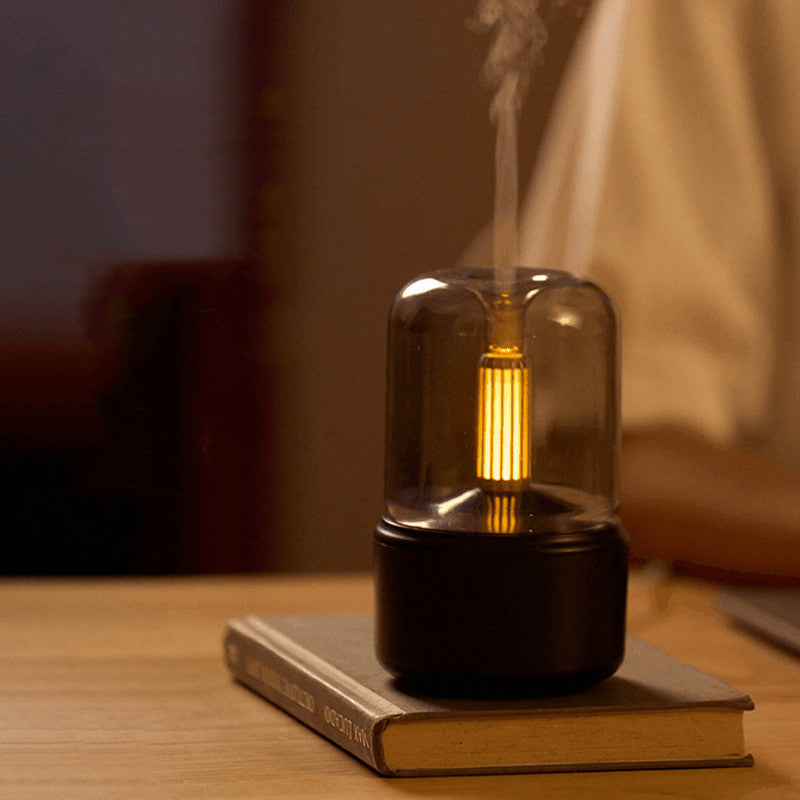 Candlelight Aroma Diffuser USB Portable Humidifier with LED Night Light | DecoRight