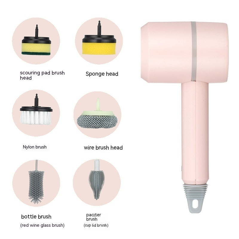 DecoRight Electric Cleaning Brush | Rechargeable Kitchen & Bathroom Power Scrubber