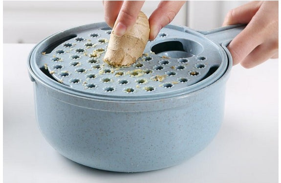 DecoRight 8-in-1 Mandoline Slicer | Vegetable Cutter with Strainer & Grater
