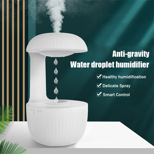 DecoRight Anti-Gravity Air Humidifier | Silent Cool Mist Maker & Stress Relief Aroma Diffuser