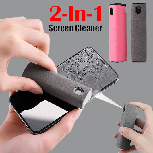 DecoRight Portable Screen Cleaner Set | Phone & Laptop Cleaning Kit with Spray & Wipe