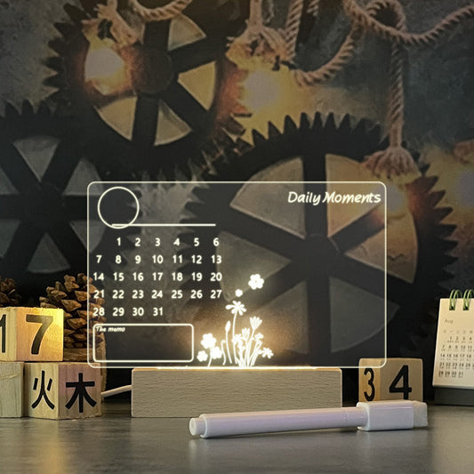 DecoRight Creative LED Note Board Night Light USB Message Board Lamp Gift |