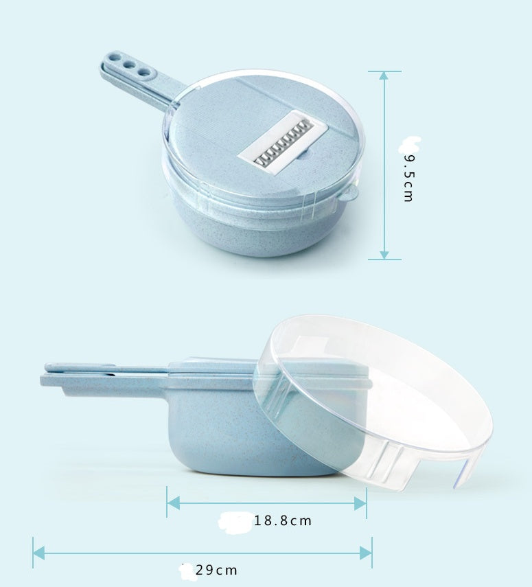 DecoRight 8-in-1 Mandoline Slicer | Vegetable Cutter with Strainer & Grater
