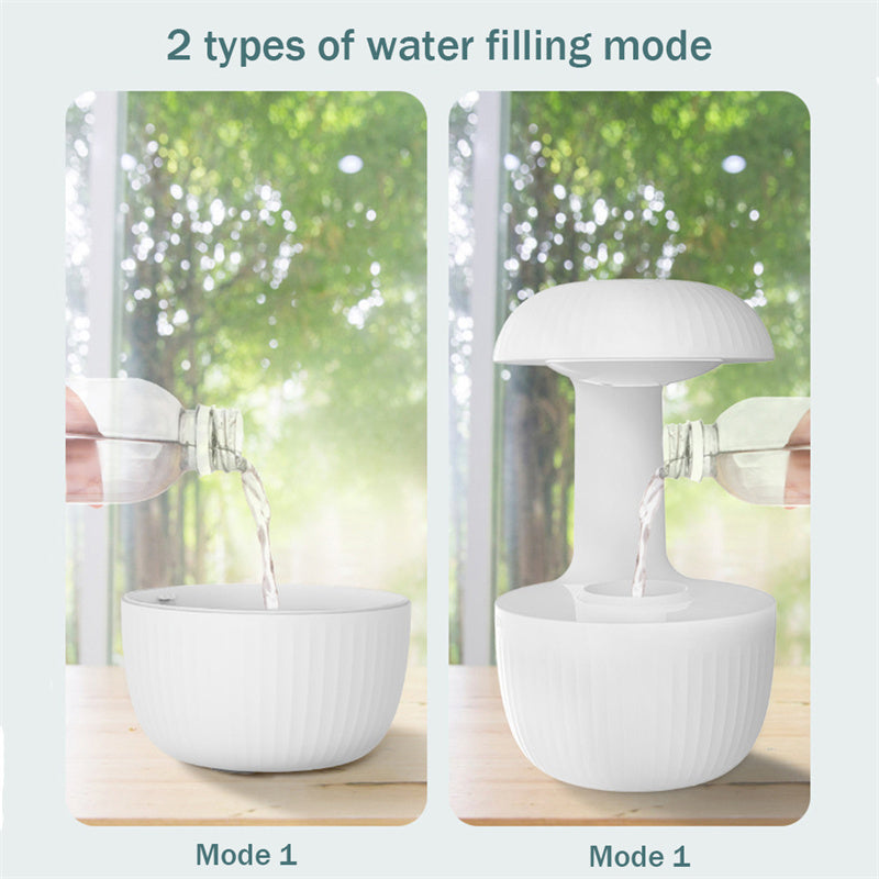 DecoRight Anti-Gravity Air Humidifier | Silent Cool Mist Maker & Stress Relief Aroma Diffuser