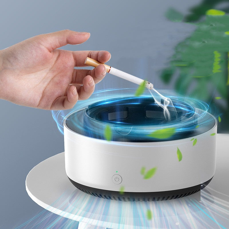 DecoRight Portable Smokeless Ashtray with Air Purification | Odor Eliminating Car & Home Gadget
