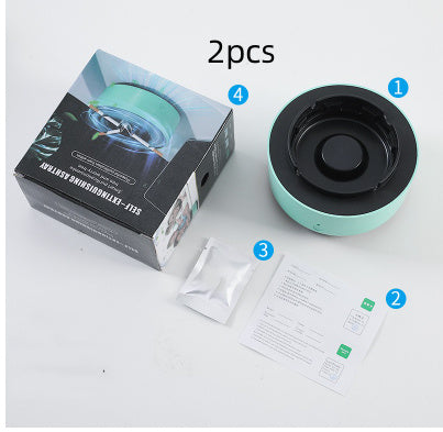 DecoRight Portable Smokeless Ashtray with Air Purification | Odor Eliminating Car & Home Gadget