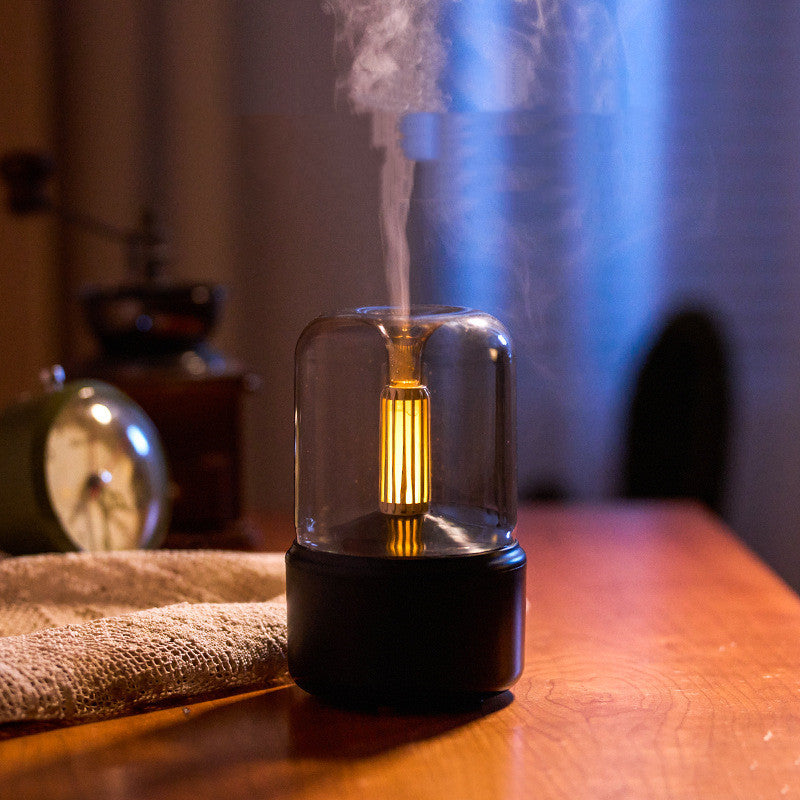 Candlelight Aroma Diffuser USB Portable Humidifier with LED Night Light | DecoRight