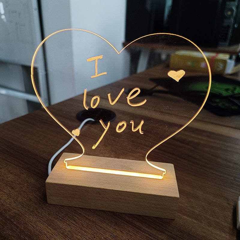 DecoRight Creative LED Note Board Night Light USB Message Board Lamp Gift |